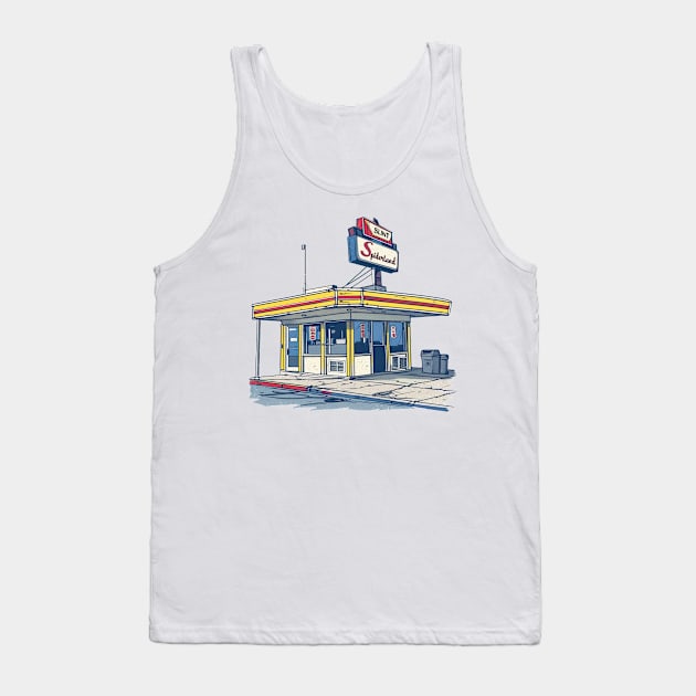 Spiderland --- American Illustration Fan Art Tank Top by unknown_pleasures